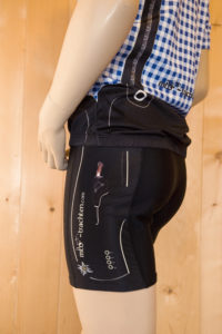 Laufbekleidung Damen blau-schwarz Set